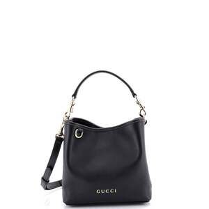 Emblem Bucket Bag Leather Small #202308G22B